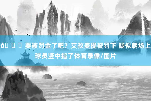 👀要被罚金了吧？艾孜麦提被罚下 疑似朝场上球员竖中指了体育录像/图片