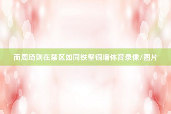 而周琦则在禁区如同铁壁铜墙体育录像/图片