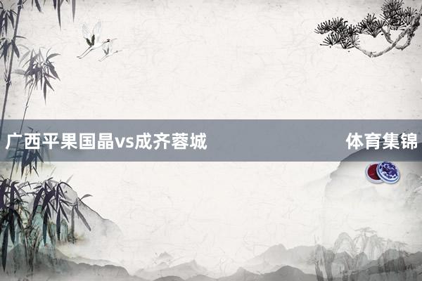 广西平果国晶vs成齐蓉城                            体育集锦