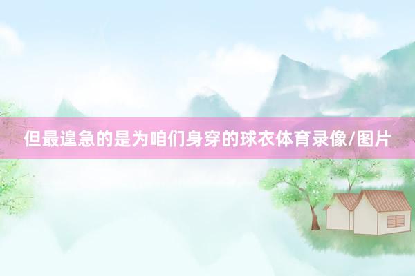 但最遑急的是为咱们身穿的球衣体育录像/图片