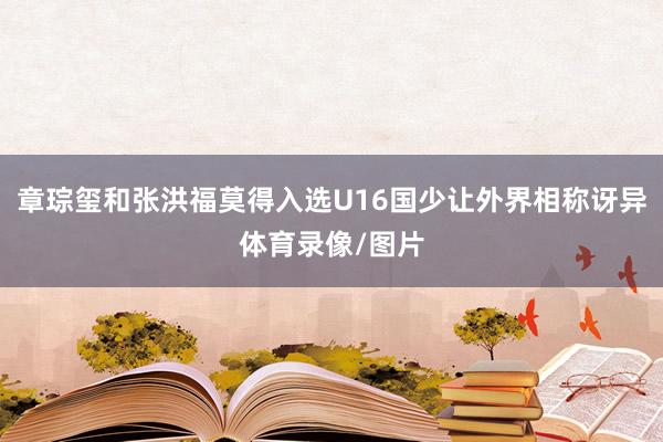 章琮玺和张洪福莫得入选U16国少让外界相称讶异体育录像/图片