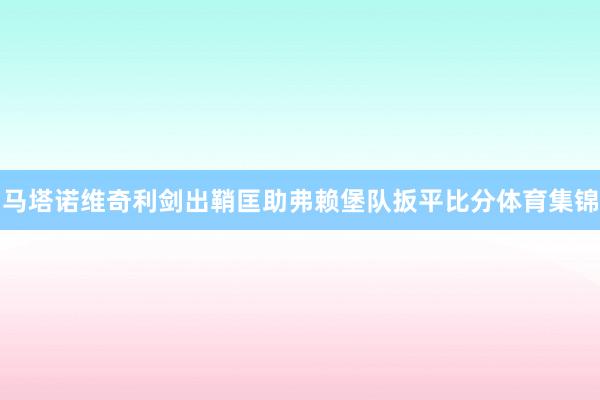 马塔诺维奇利剑出鞘匡助弗赖堡队扳平比分体育集锦